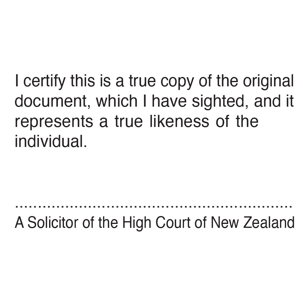 Lawyer Stamp - Certify Likeness of, Solicitor High Court 4928