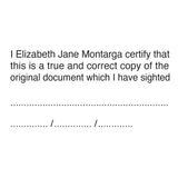 Lawyer Stamp - Certify True Copy of Document 4928