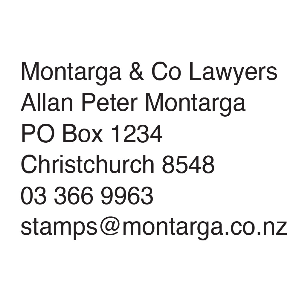 Lawyer Name & Office Stamp 4929
