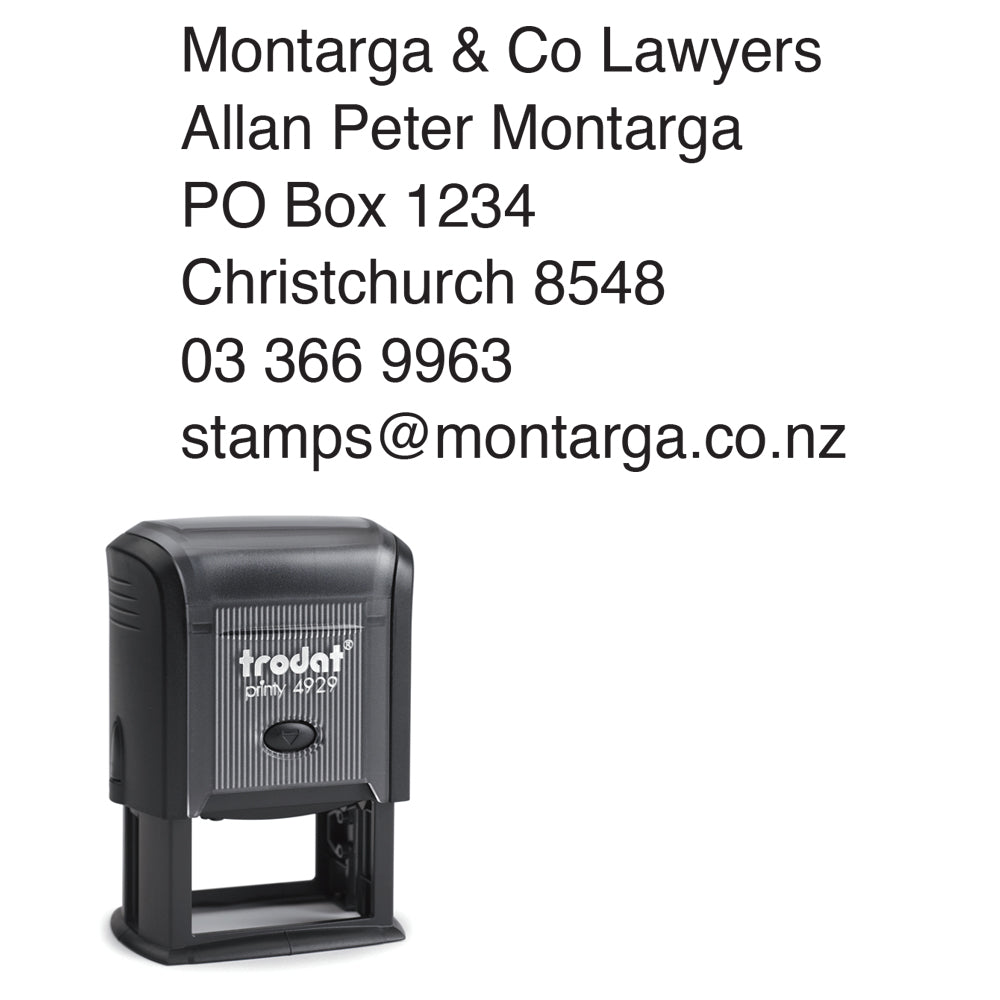 Lawyer Name & Office Stamp 4929
