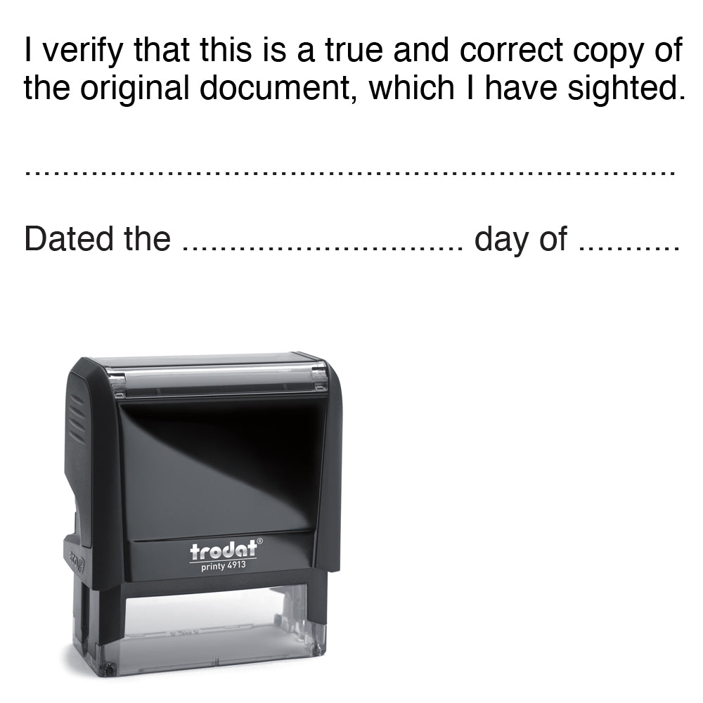 Lawyer Stamp - Verify True Copy of Document 4915