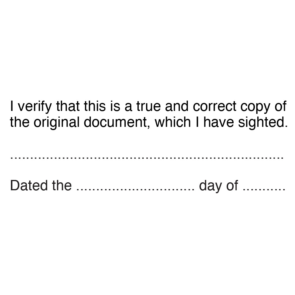 Lawyer Stamp - Verify True Copy of Document 4915