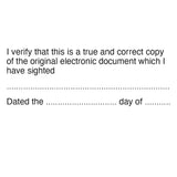 Lawyer Stamp - Verify True Copy of Electronic Document 4915