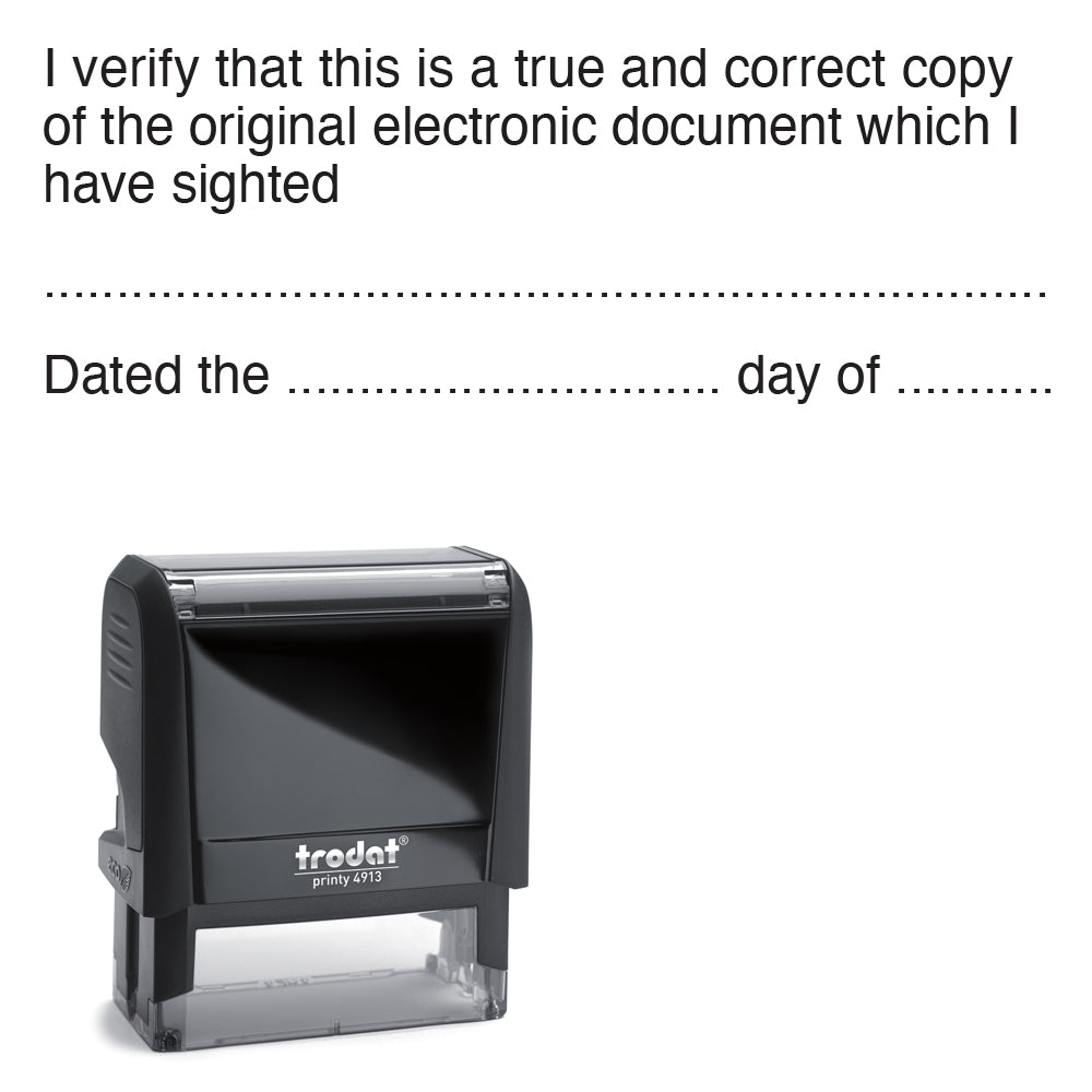 Lawyer Stamp - Verify True Copy of Electronic Document 4915