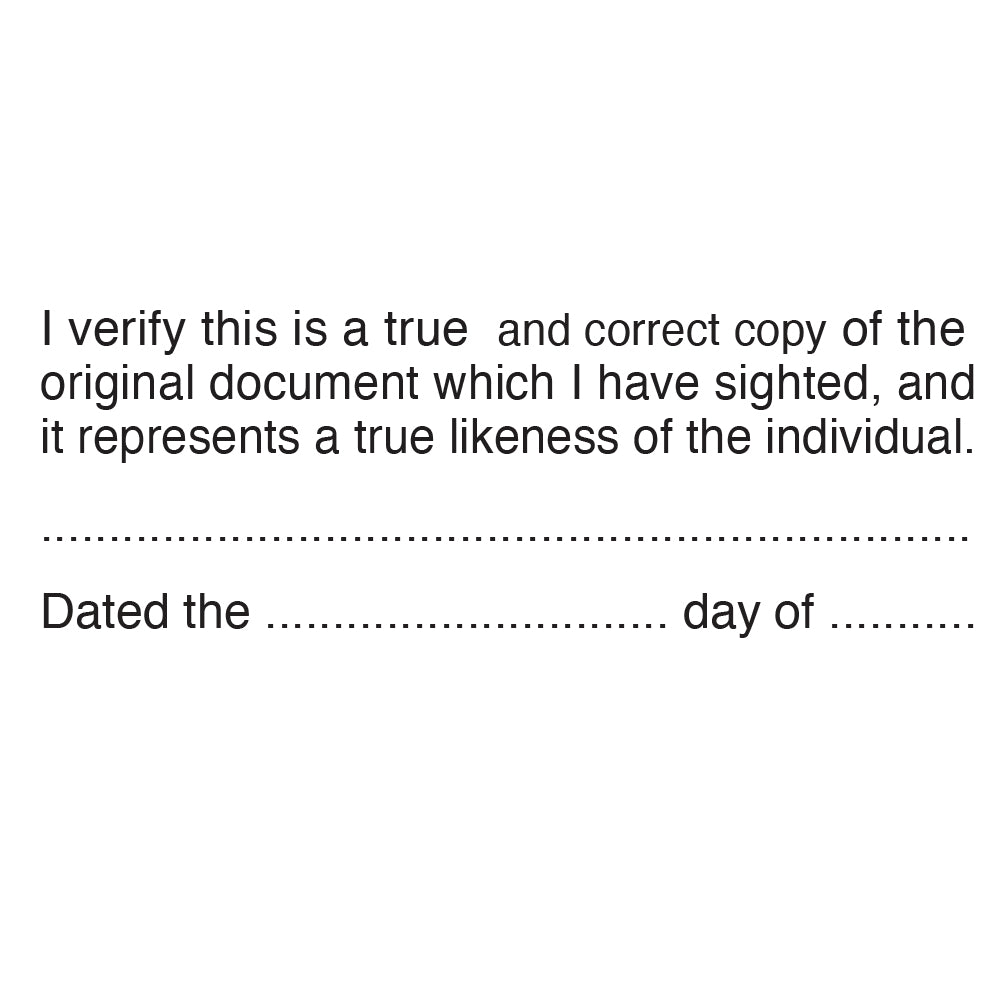 Lawyer Stamp - Verify True Likeness of 4915
