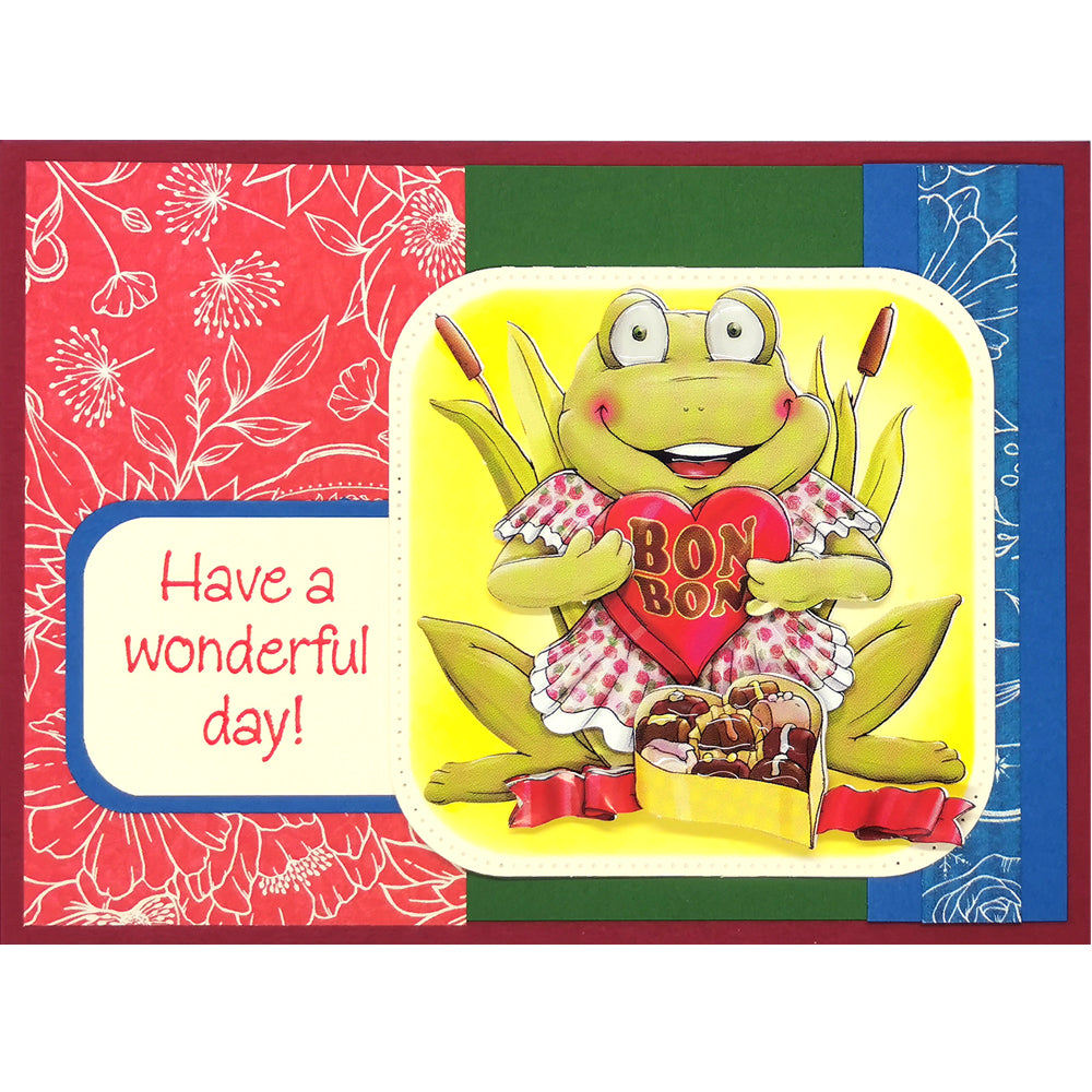 3D Push Out Sheet - Le Suh - Funny Frogs