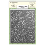 Lisa Horton 3D Embossing Folder - Swirling Leaves LHCEF150