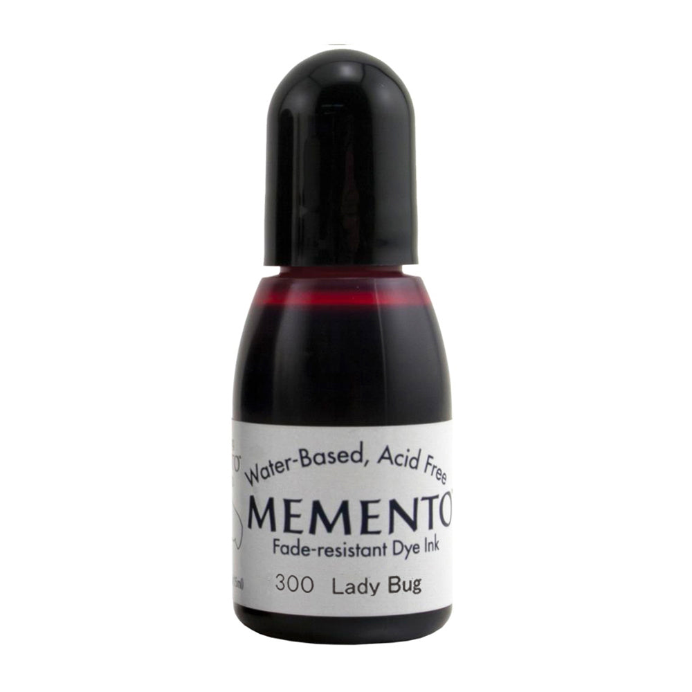 Tsukineko Memento Dye Reinker Bottle - Lady Bug