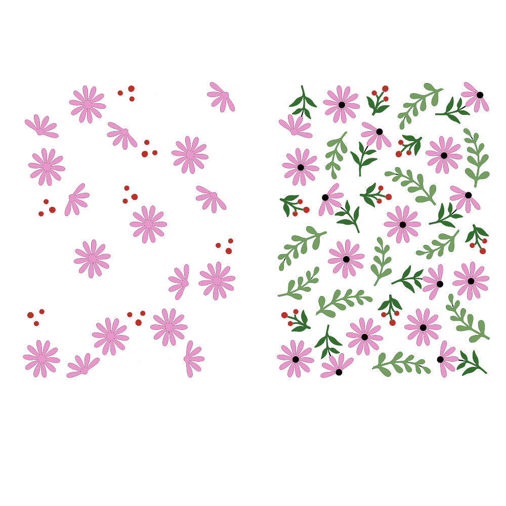 Montarga Layering Stencil - Background Floral