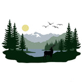 Montarga Layering Stencil - Mountain Landscape