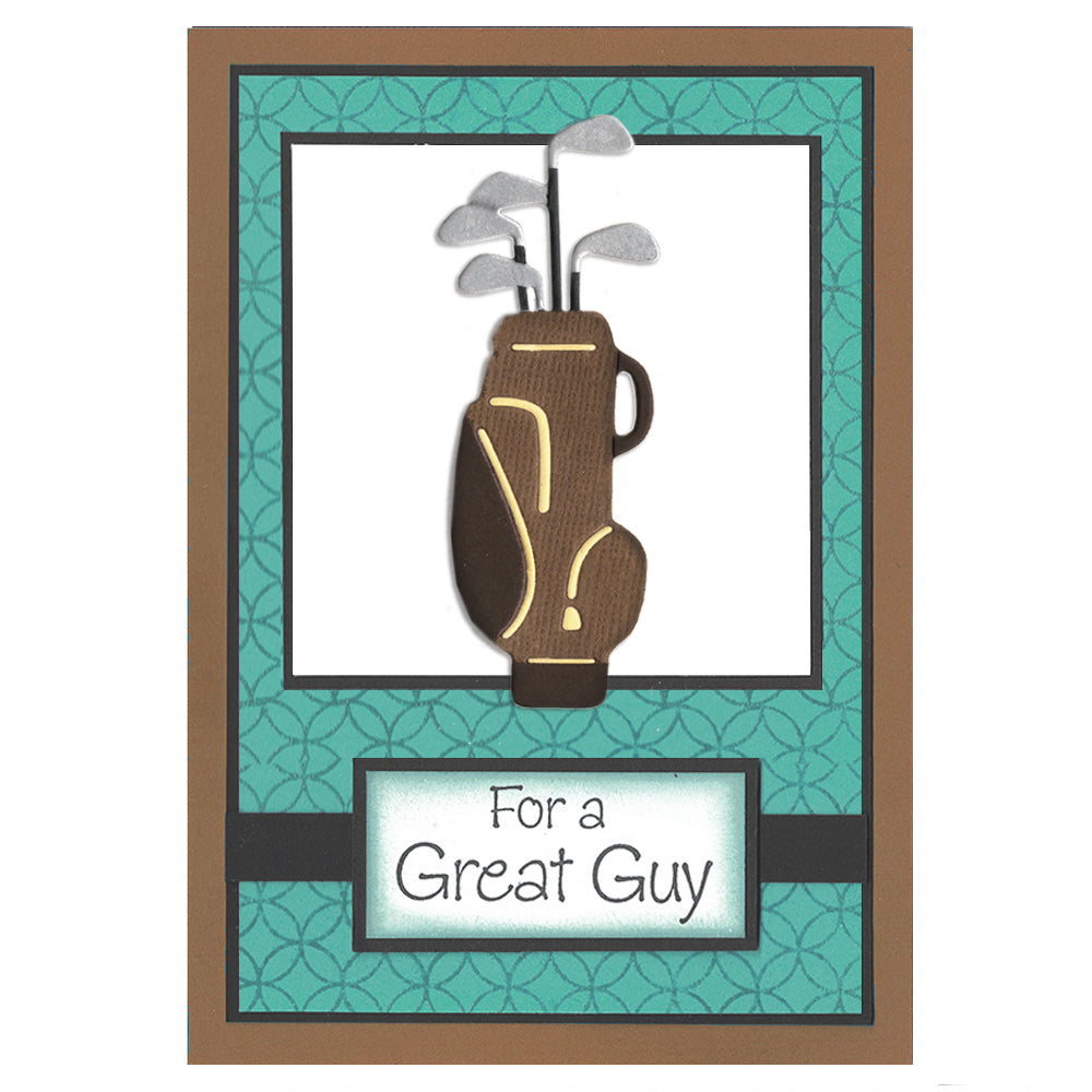 Montie's Craft Supplies Cutting Die Set - Golf Bag