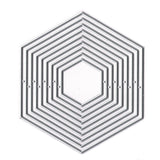 Montie's Craft Supplies Cutting Die Set - Small Hexagons