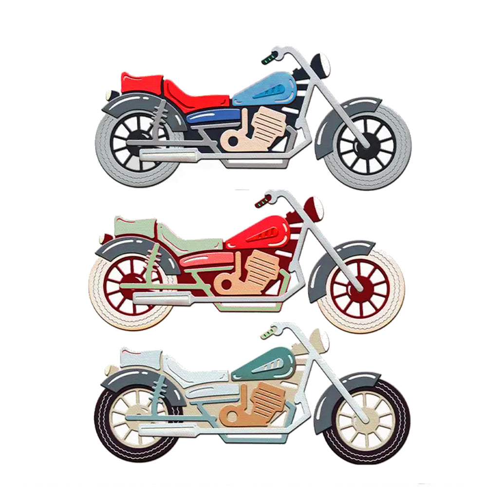 Montie's Craft Supplies Cutting Die Set - Motorbike