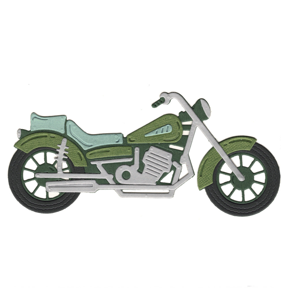 Montie's Craft Supplies Cutting Die Set - Motorbike