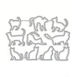 Montie's Craft Supplies Cutting Die - Silhouette Cats