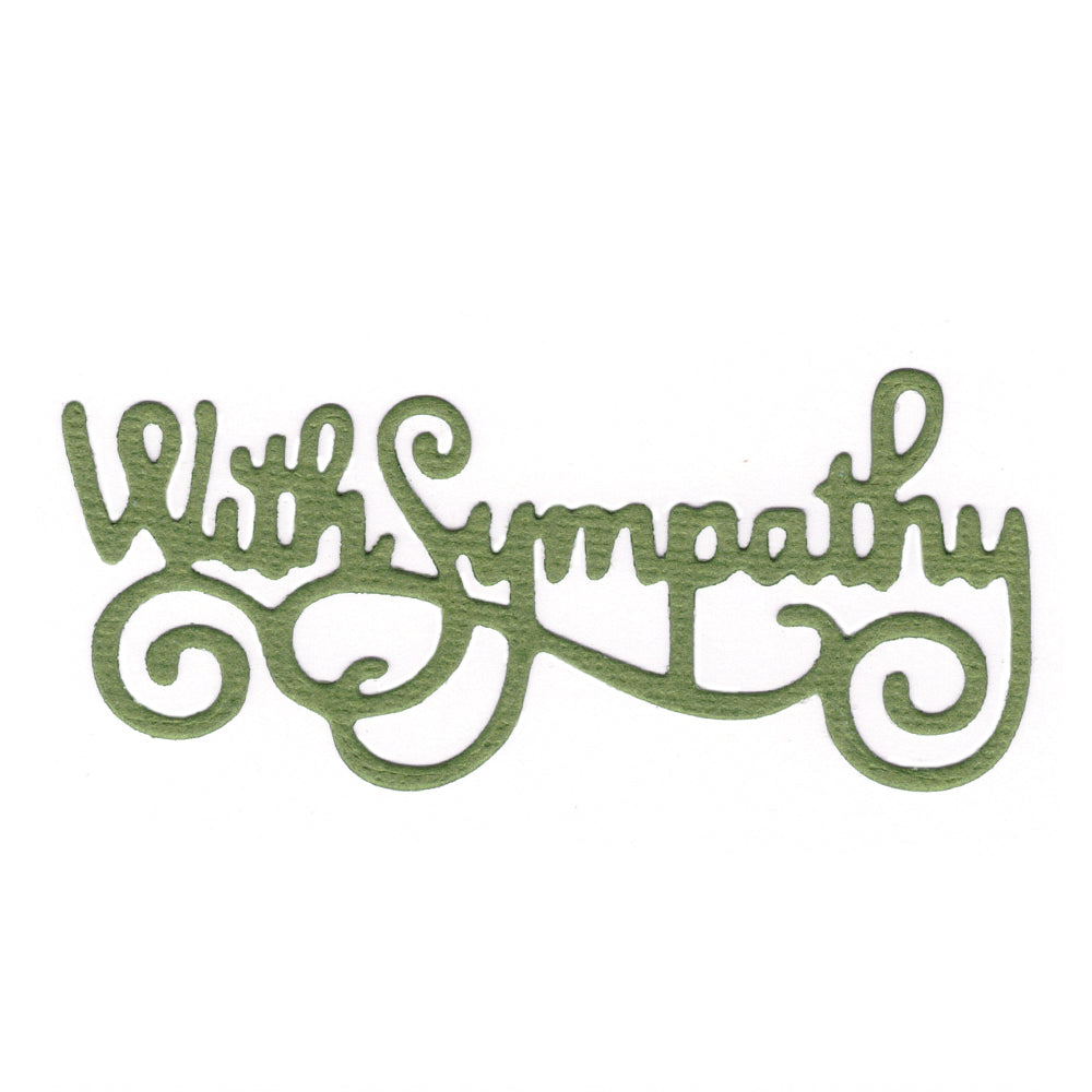 Montie's Craft Supplies Cutting Die - With Sympathy