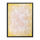 Montie's Craft Supplies 2D Embossing Folder - Bauble Background
