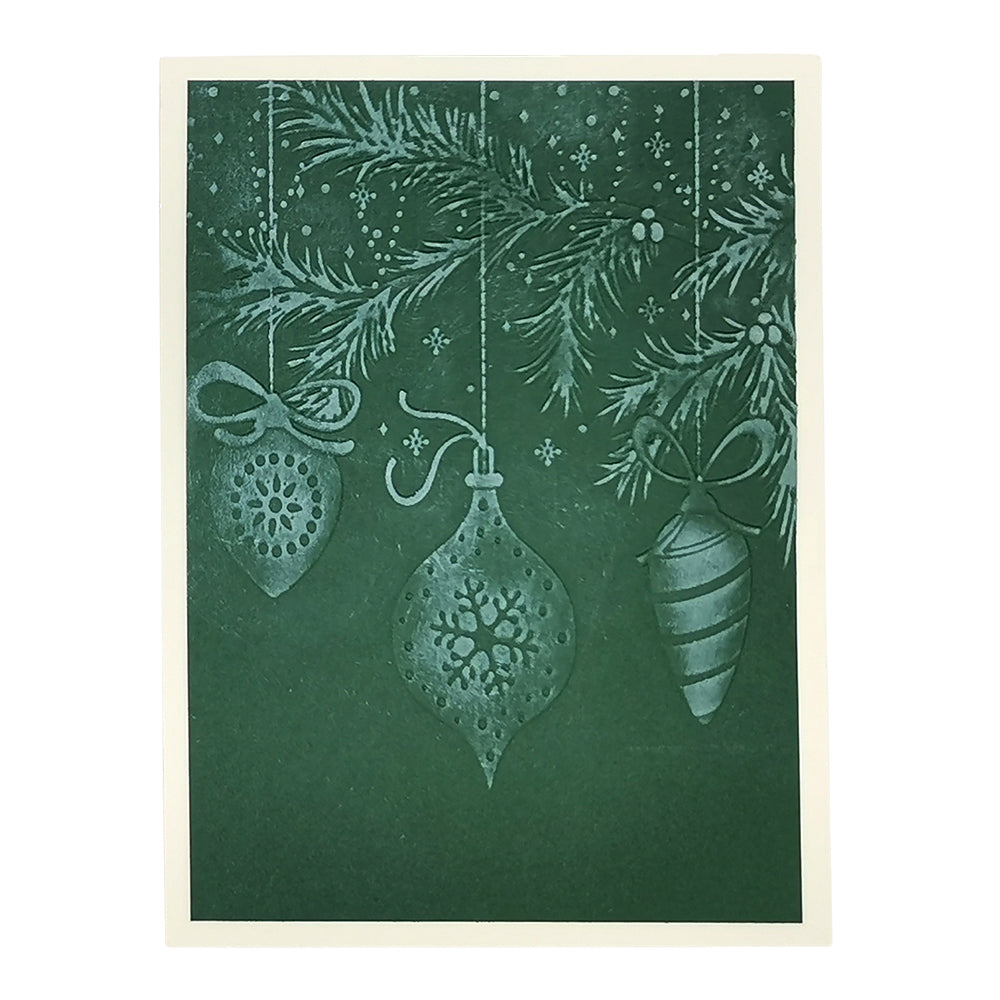 Montie's Craft Supplies 3D Embossing Folder - Hanging Ornaments