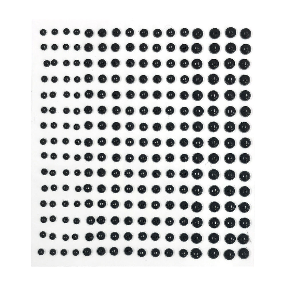 Montie's Craft Supplies - Adhesive Pearls - Black