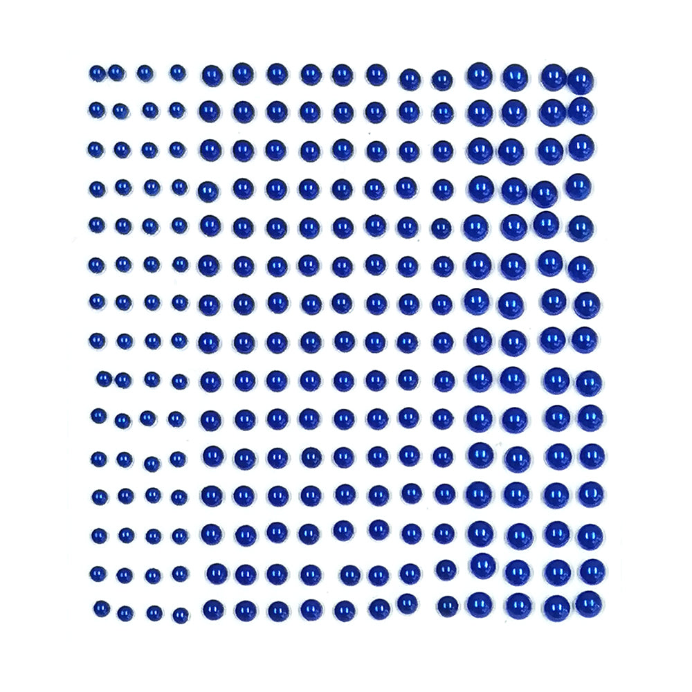 Montie's Craft Supplies - Adhesive Pearls - Dark Blue