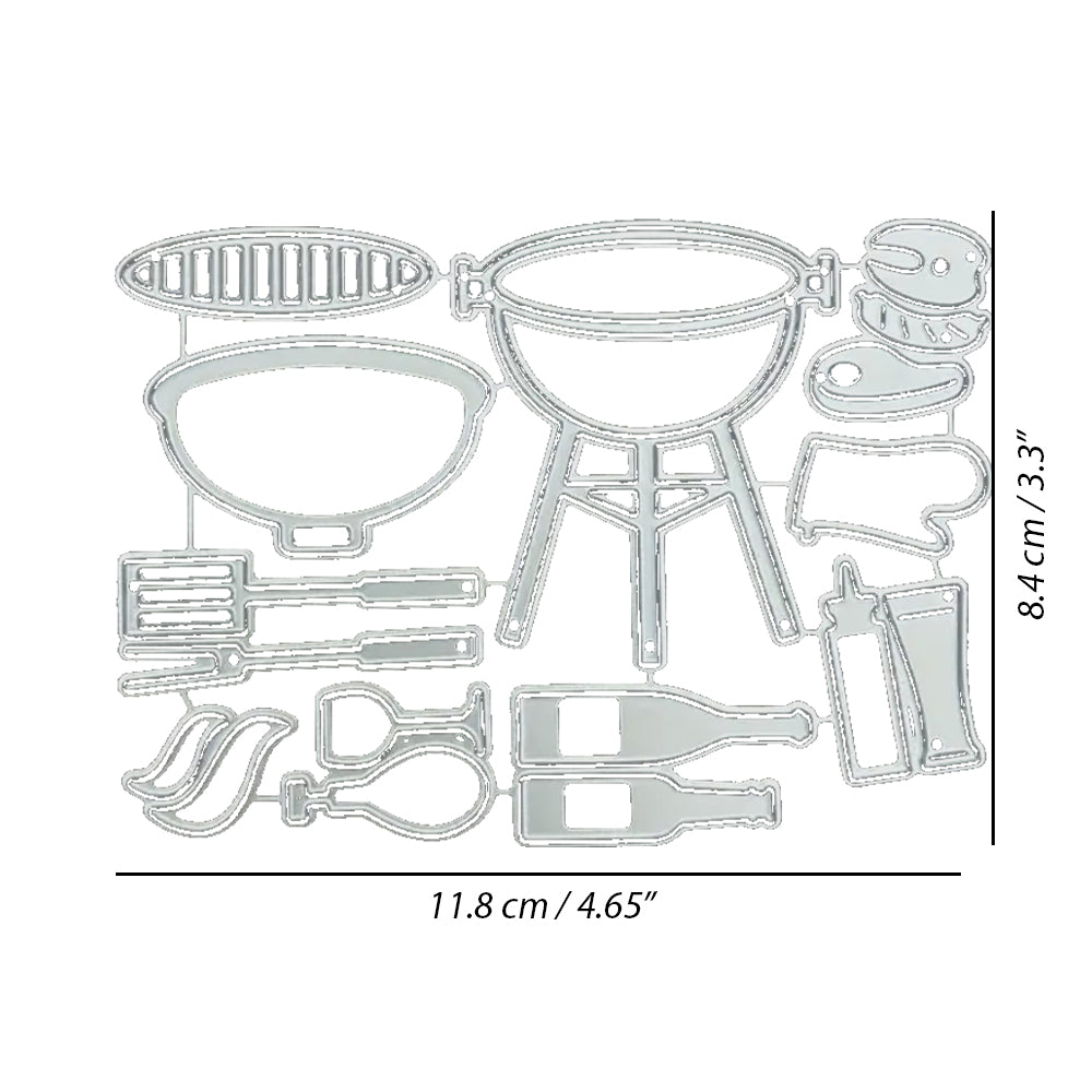 Montie's Craft Supplies Cutting Die - BBQ