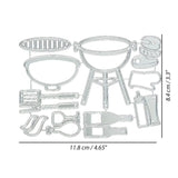 Montie's Craft Supplies Cutting Die - BBQ