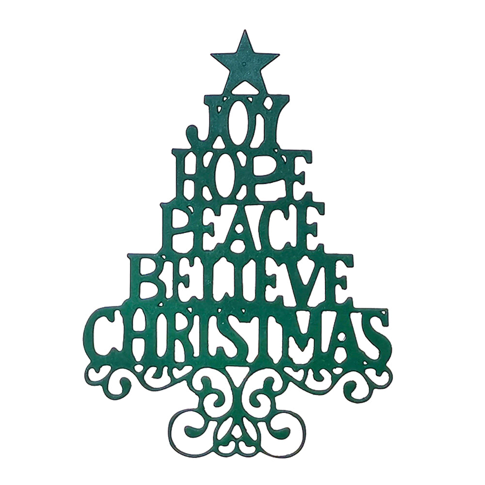 Montie's Craft Supplies Cutting Die - Christmas Tree Words
