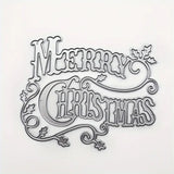 Montie's Craft Supplies Cutting Die - Decorative Merry Christmas