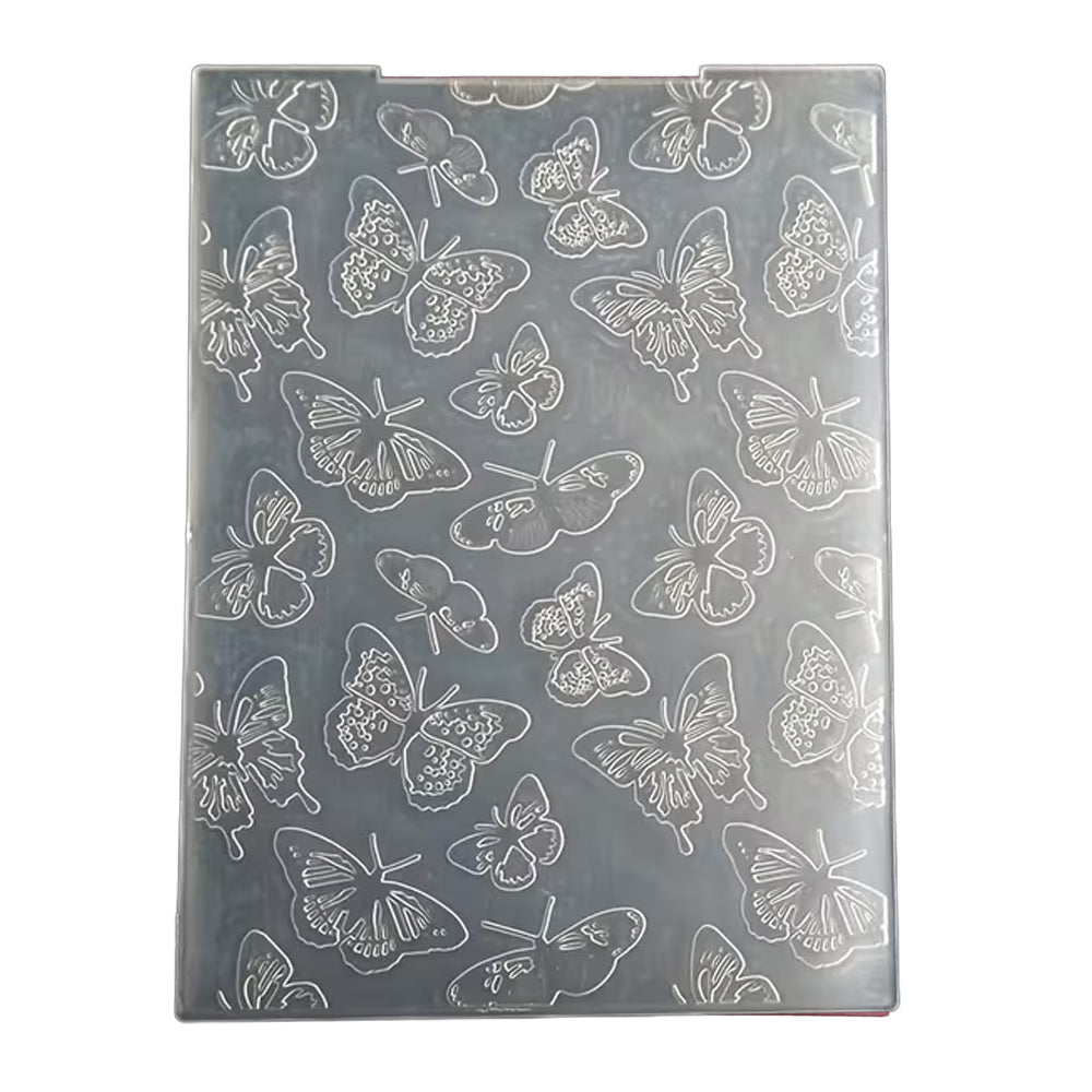 Montie's Craft Supplies 2D Embossing Folder - Butterfly Background