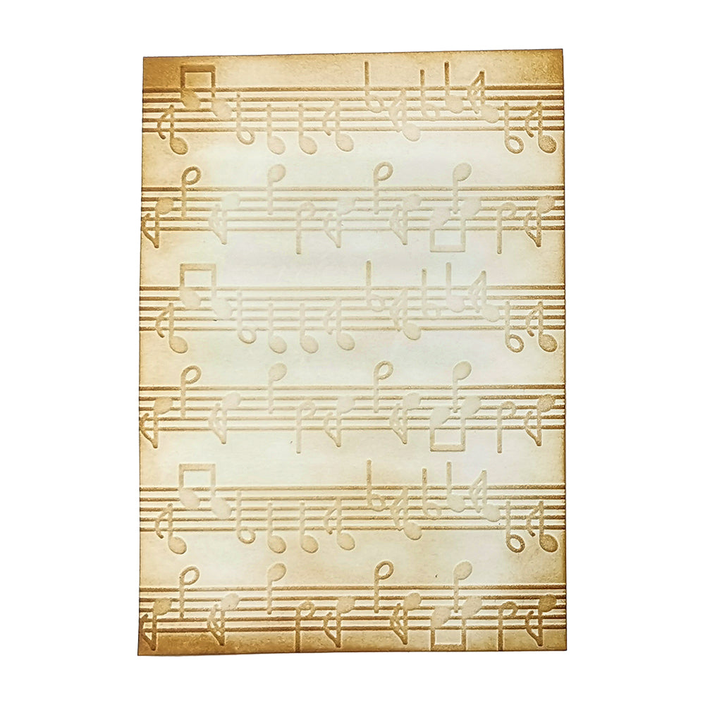 Montie's Craft Supplies 2D Embossing Folder - Music