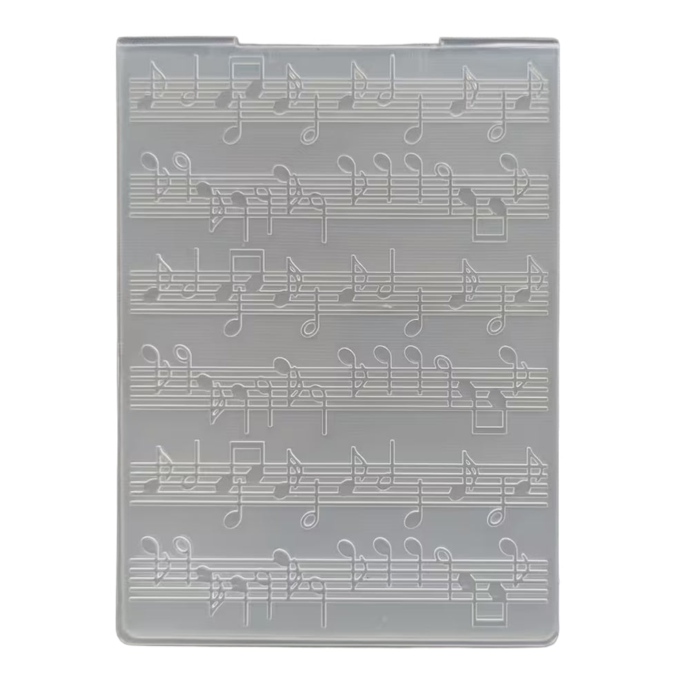 Montie's Craft Supplies 2D Embossing Folder - Music