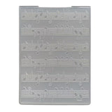 Montie's Craft Supplies 2D Embossing Folder - Music