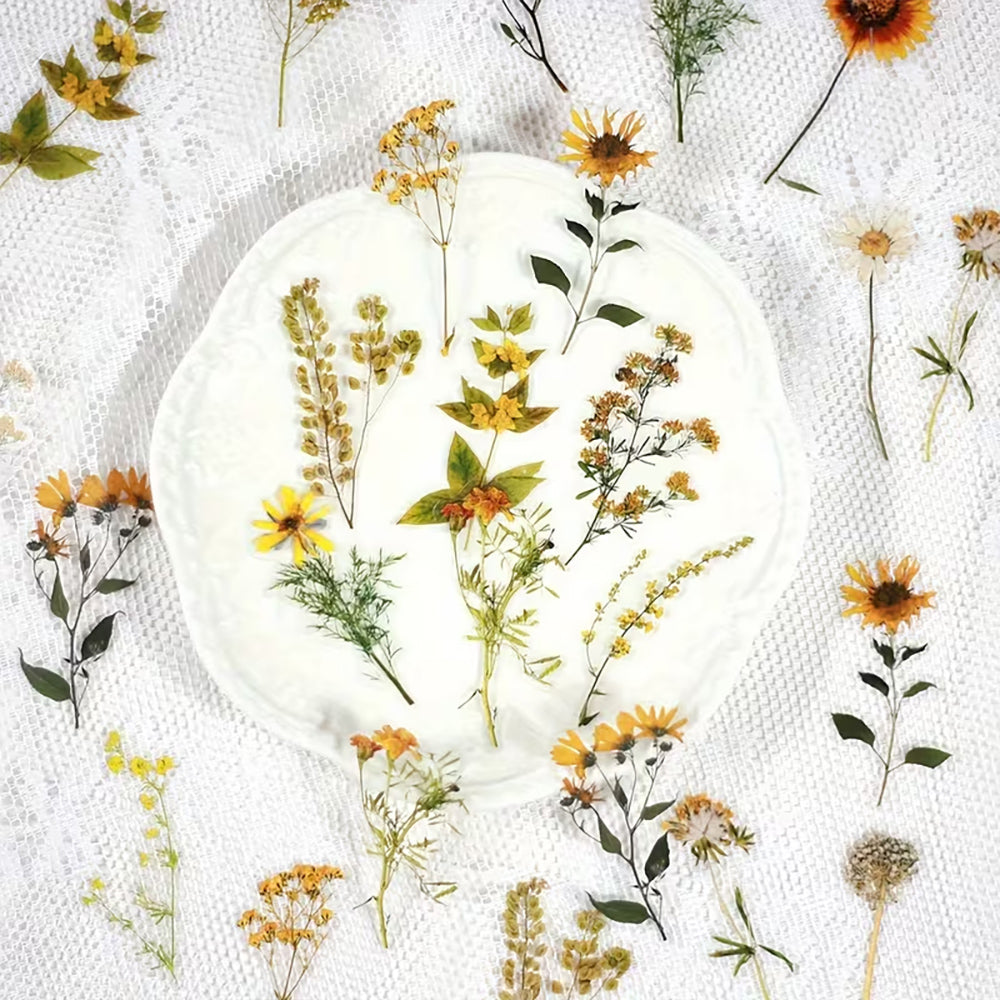 Montie's Craft Supplies Flower Stickers - Autumn Foliage