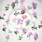Montie's Craft Supplies Flower Stickers - Pink Flowers