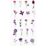 Montie's Craft Supplies Stickers - Purple Flowers