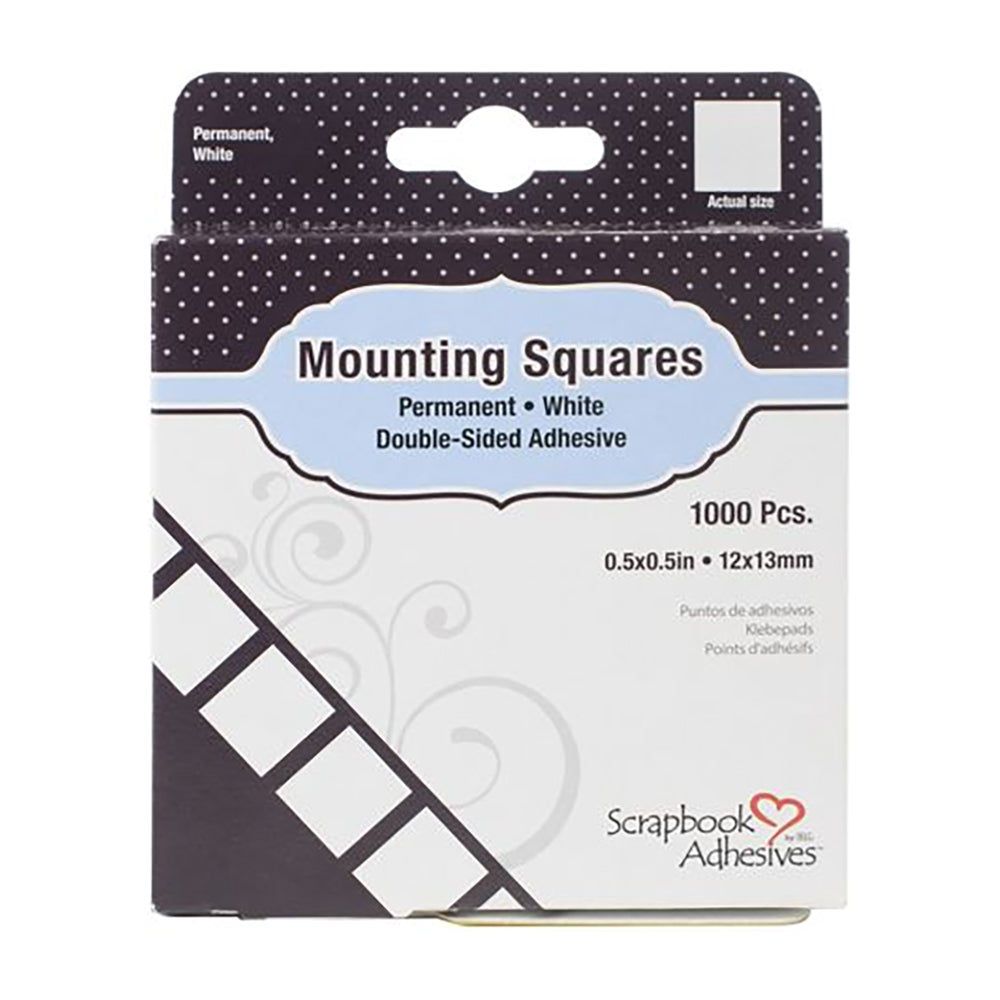3L Adhesive Mounting Squares - 1000 pcs