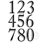 Numbers Medium Set - Size B Rubber Stamp