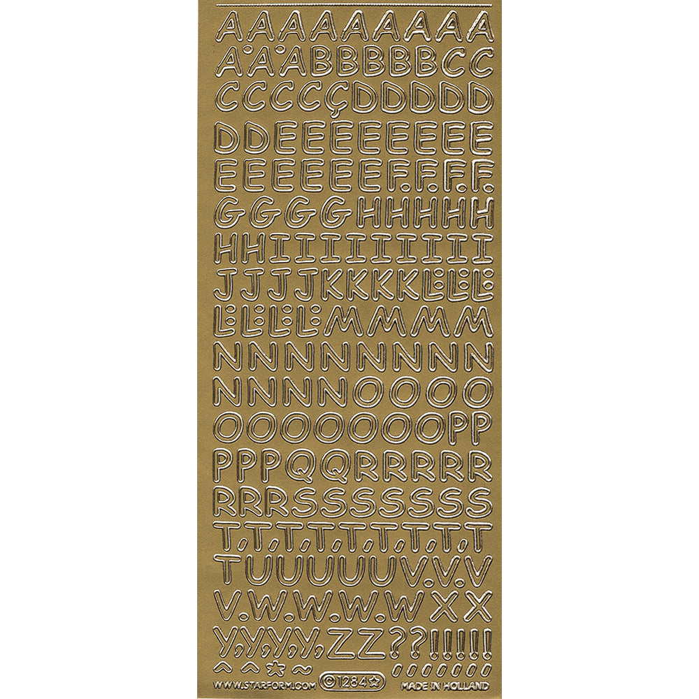 PeelCraft Stickers - Alphabet - Casual PC1284