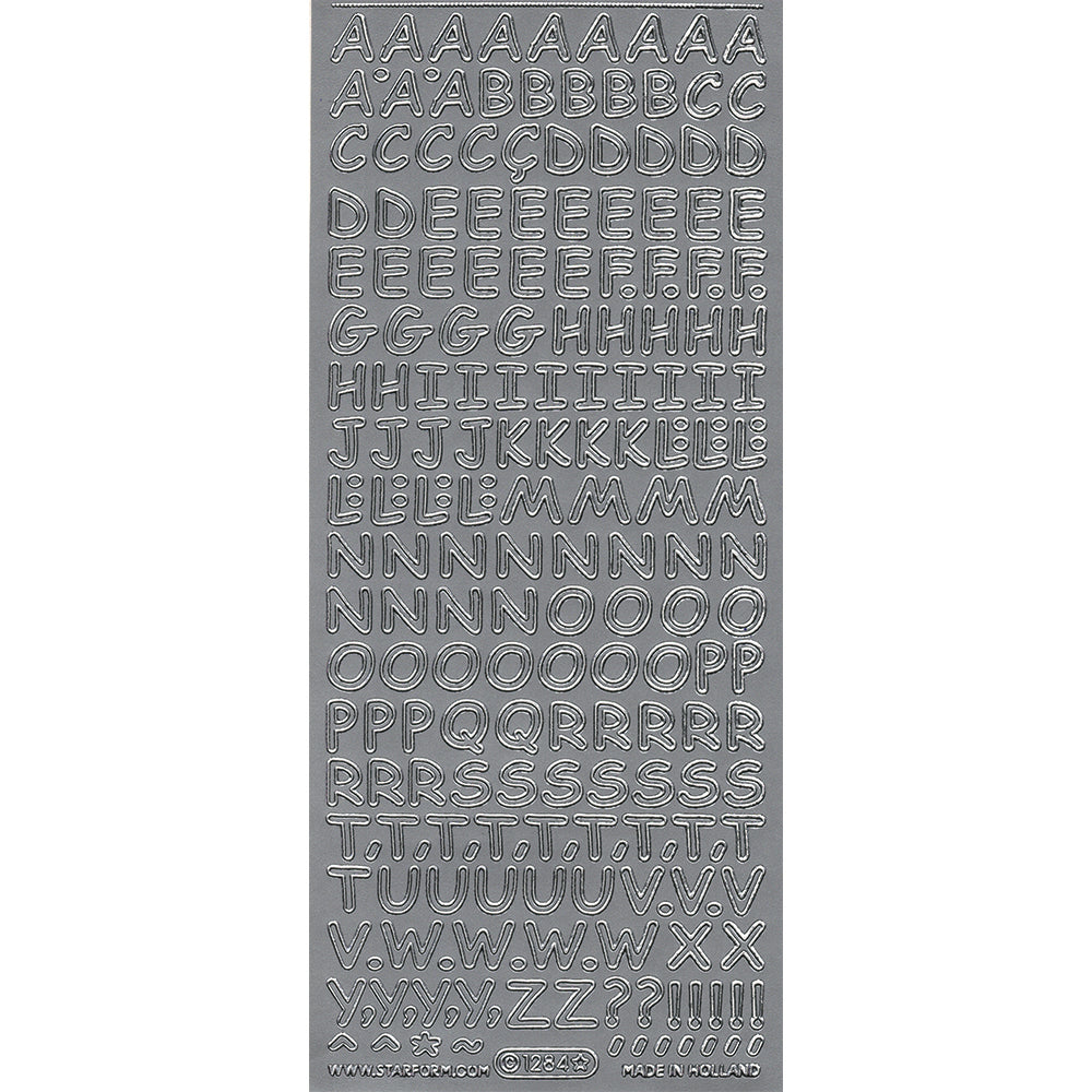 PeelCraft Stickers - Alphabet - Casual PC1284