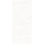 PeelCraft Stickers - Alphabet & Numbers - Small Serif Font PC1847