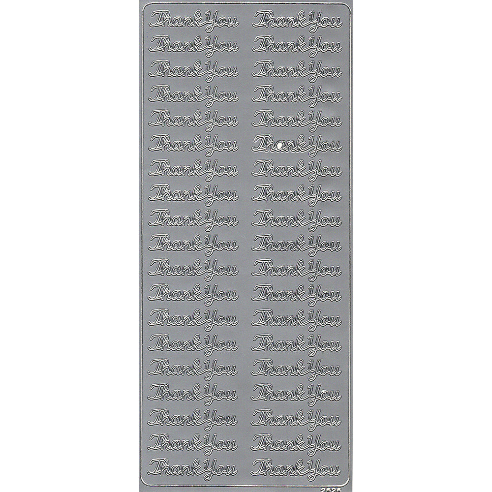 PeelCraft Stickers - Wording -  Thank You PC2626