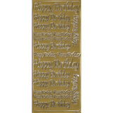 PeelCraft Stickers - Birthday Wording - Happy Birthday Calligraphy - Mixed Sizes PC2694