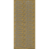 PeelCraft Stickers - Birthday Wording - Happy Birthday with Flowers PC300