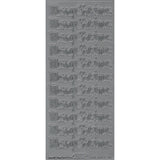 PeelCraft Stickers - Christmas Wording - Merry Christmas Rounded PC372