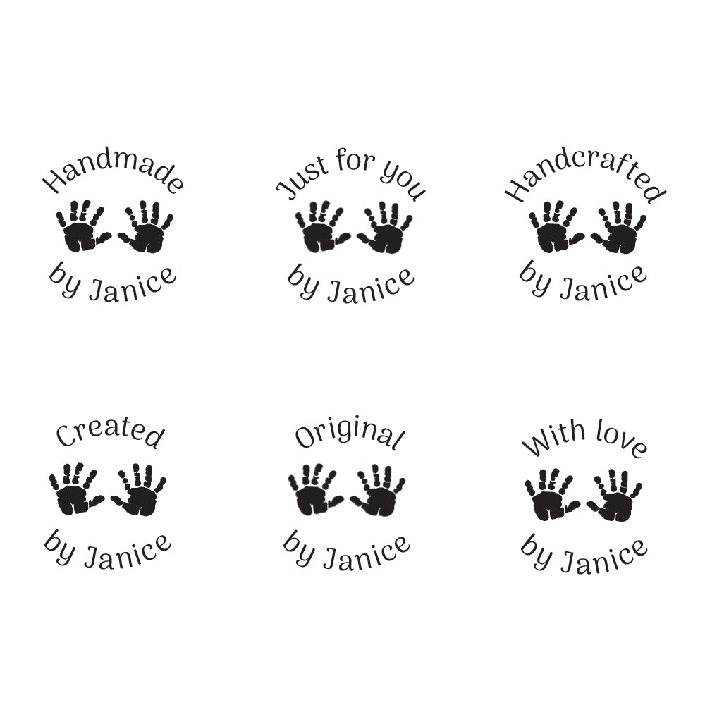 2698 A Koru Heart- Personalised Rubber Stamp