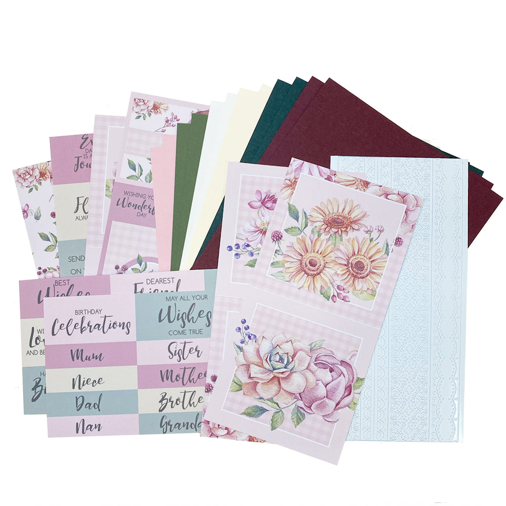 Pretty Paper Card Kit - Grandmas Garden