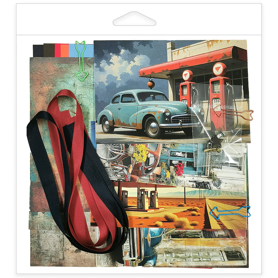 Pretty Paper Card Kit - Vintage Cars