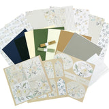 Pretty Paper Card Kit - Sage & Cream Roses - Set 1 - Makes 8 cards
