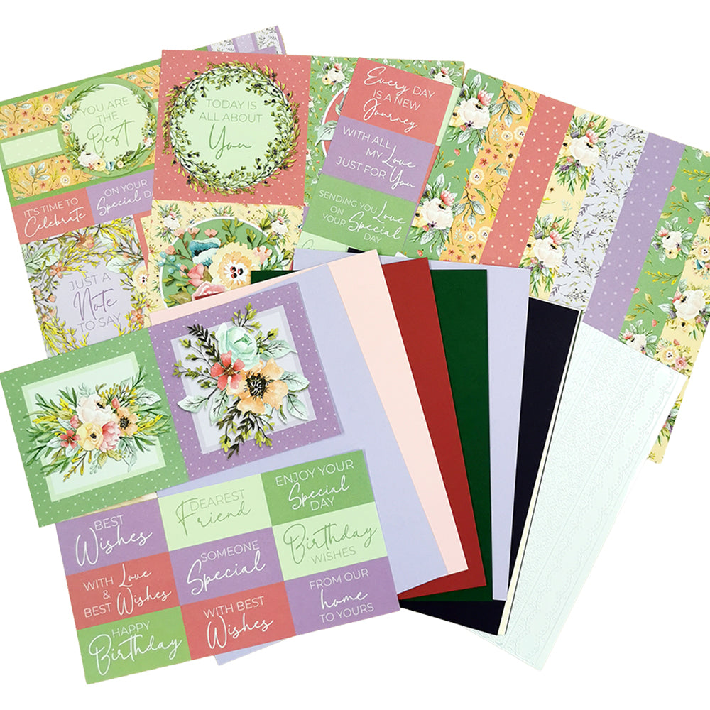 Pretty Paper Card Kit - Summer Bloom - Makes 8 cards