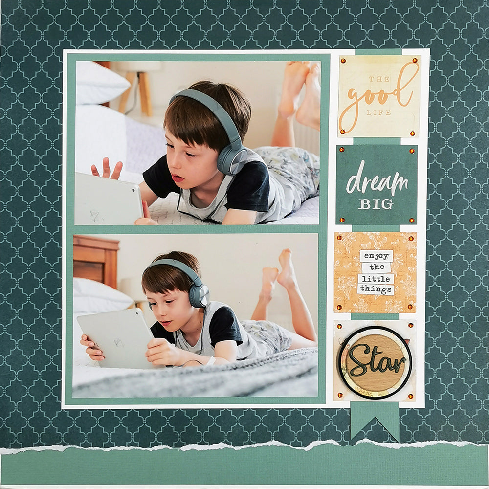 Scrapbook Layout Kit - Star